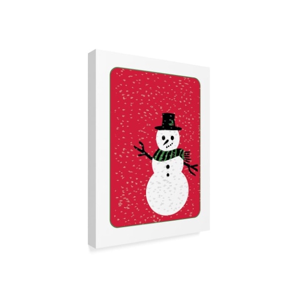 Erin Clark 'Snowman' Canvas Art,18x24